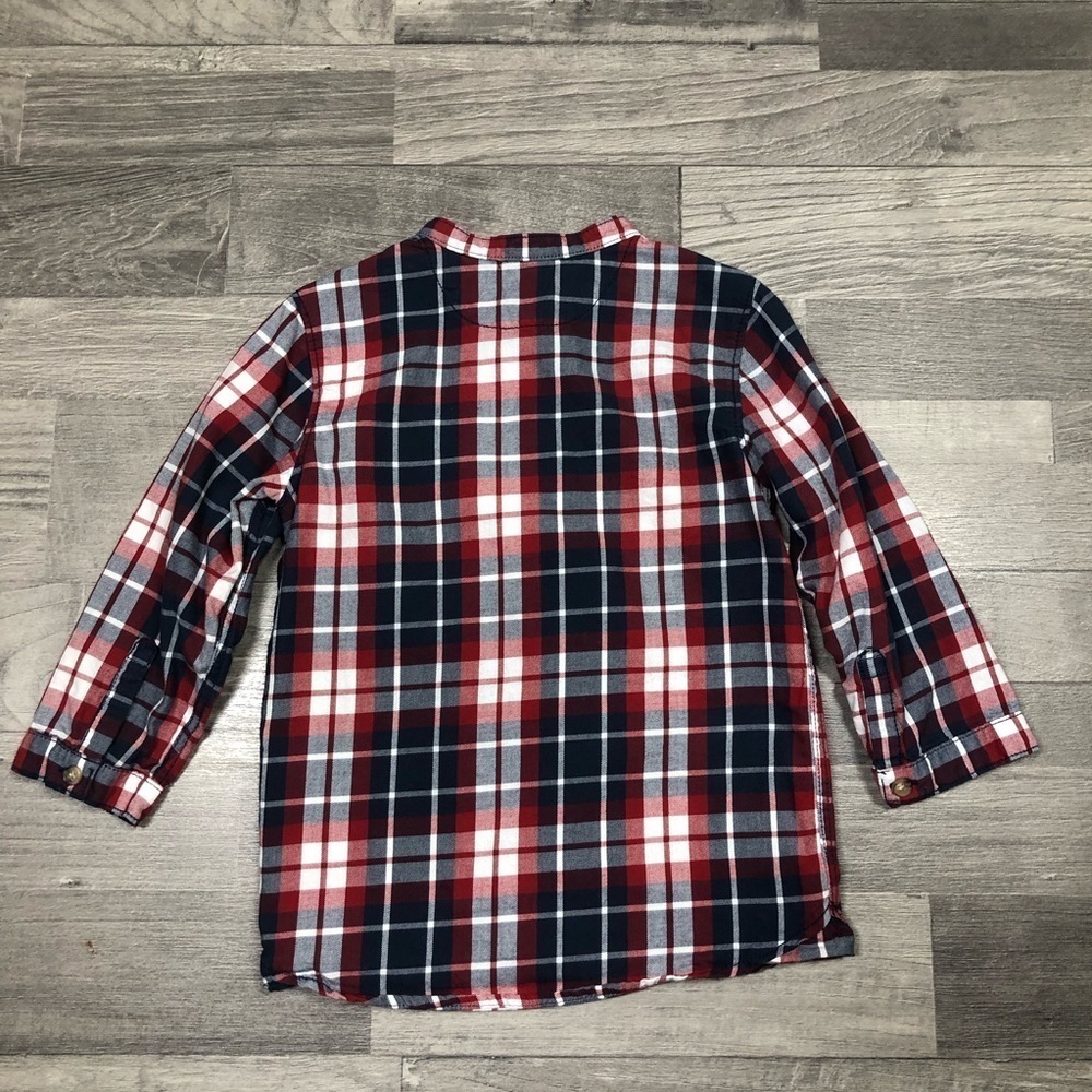 H&M Toddler Boys Plaid Long Sleeve Button Down Shirt 2T - Picture 6 of 6